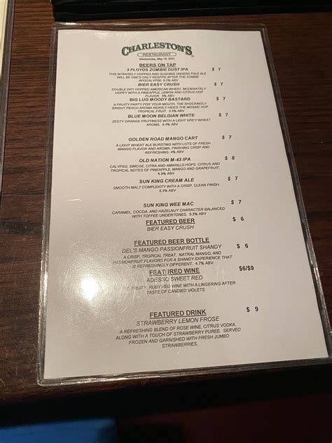Charleston's menu carmel. Things To Know About Charleston's menu carmel. 