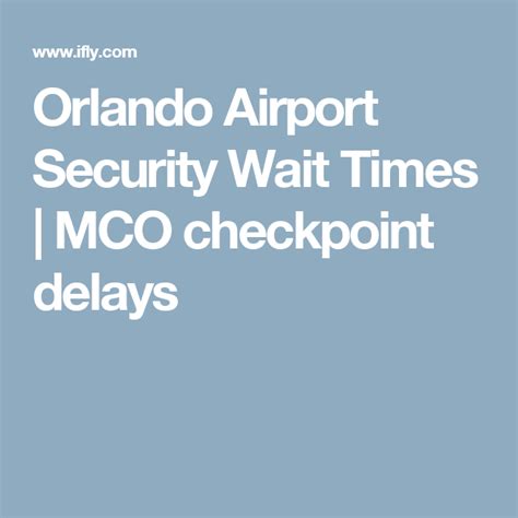 Charleston Security Wait Times CHS checkpoint delays