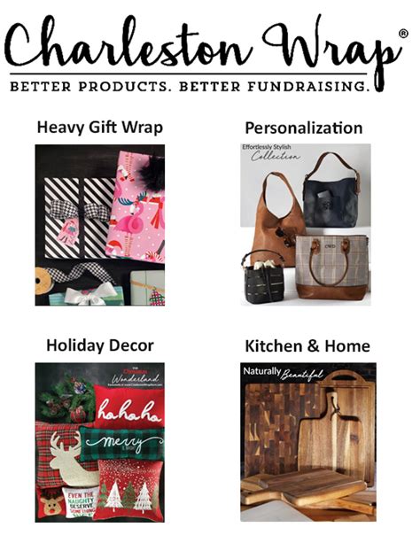 Charleston wrap fundraiser. For over 25 years Charleton Wrap has been giving PTO/PTA the school fundraising tools they need for success with the highest quality products in the industry. Raise more, stress less with our easy school fundraising programs. ... At Charleston Wrap, you’ll experience exclusive, high quality products that people actually want to buy (100% ... 