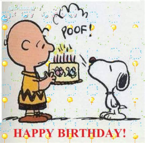 Charlie brown birthday gif. Charles "Charlie" Brown is the principal character of the comic strip Peanuts, syndicated in daily and Sunday newspapers in numerous countries all over the world. Depicted as a "lovable loser," Charlie Brown is one of the great American archetypes and a popular and widely recognized cartoon character.Charlie Brown is characterized as a person who … 