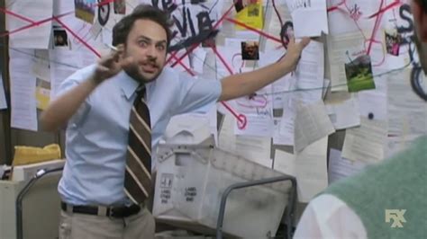 Me trying to explain... Template also called: pepe silvia, always sunny, charlie day pepe, conspiracy theory, charlie conspiracy (always sunny in philidelphia), charlie day, crazy board, charlie - it's always sunny in philadelphia, dale horrible bosses crazy plan, crazy plan, charlie, thinking, its all connected. 