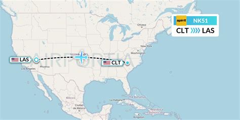 The calculation of flight time is based on the straight line distance from Charlotte, NC to Las Vegas, NV ("as the crow flies"), which is about 1,920 miles or 3 090 kilometers. Your trip begins in Charlotte, North Carolina. It ends in Las Vegas, Nevada. Your flight direction from Charlotte, NC to Las Vegas, NV is West (-78 degrees from North)..