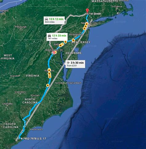 The total driving time is 6 hours, 3 minutes. Your trip begins in Washington, District of Columbia. It ends in Charlotte, North Carolina. If you're planning a road trip, you might be interested in seeing the total driving distance from Washington, DC to Charlotte, NC.. 