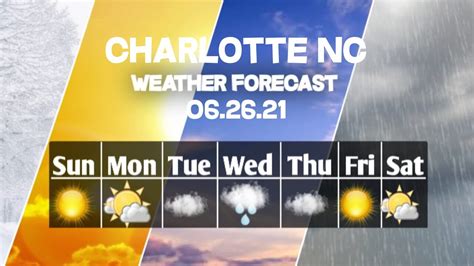 Plan you week with the help of our 10-day weather forecasts and weekend weather predictions for North Charlotte, North Carolina. 