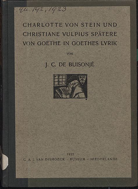 Charlotte von stein und christiane vulpius, spätere von goethe, in goethes lyrik. - Die transformation der hyperelliptischen funktionen erster ordnung.