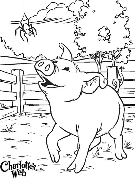 Charlottes Web Coloring Pages Coloring Home