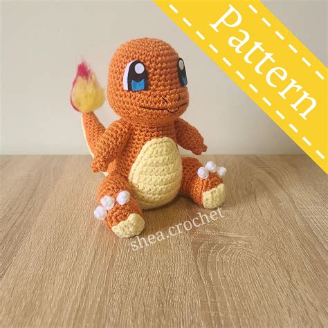 Charmander crochet pattern.  A complete breakdown of pokemon Charmander streng...