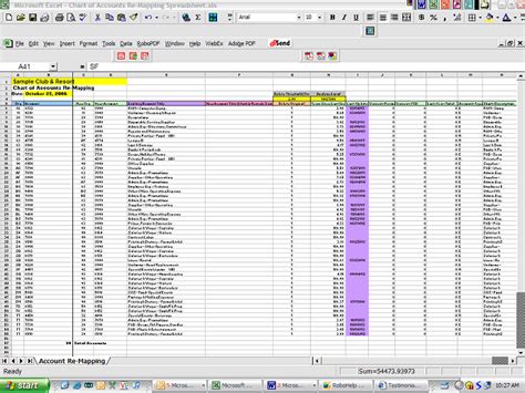 Chart of Accounts ReMapping