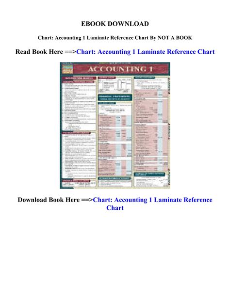Full Download Chart Accounting 1 Laminate Reference Chart By Not A Book