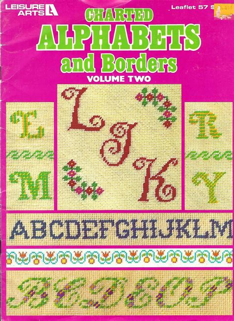 Charted Alphabets And Borders Volume Two Cross Stitch Pattern Book