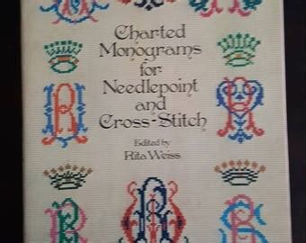 Full Download Charted Monograms For Needlepoint And Crossstitch By Rita Weiss
