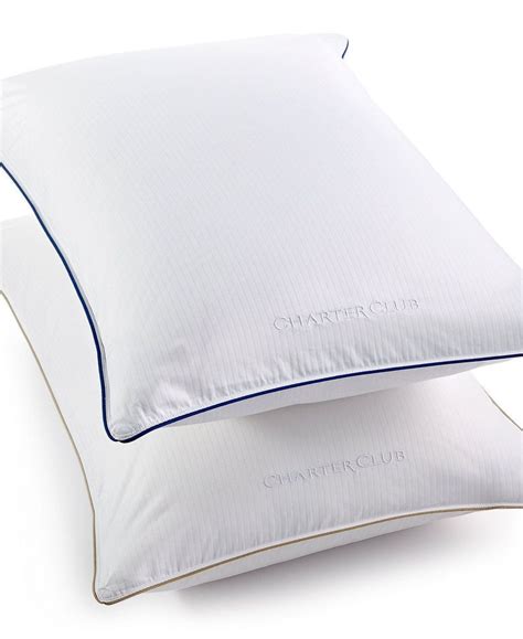 Bonus Buy $12.99 Pillows. (57) Charter Club. Continuous Cool Medium/Firm Density Pillows, Created for Macy's. $70.00 - 80.00. Sale $42.00 - 48.00. Bonus Buy $12.99 Pillows. Indulge in luxury with Charter Club, including Red Charter Club, Linen Charter Club and Cotton Charter Club selections at Macy's.. 