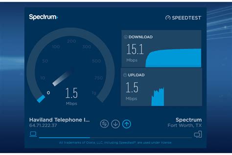 Charter speed test spectrum. Network is still in testing phase, so speed claims have yet to be proven; Cable: Variety of plans for most budgets; Fast speeds that meet most users' needs; ... Charter Spectrum. Charter Spectrum. Cable Connection Speed 100 Mbps $29.99/mo Deal: Free Internet Modem ... 