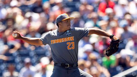 Chase Burns’ dominant relief outing carries Vols to a 6-4 win over Stanford in College World Series