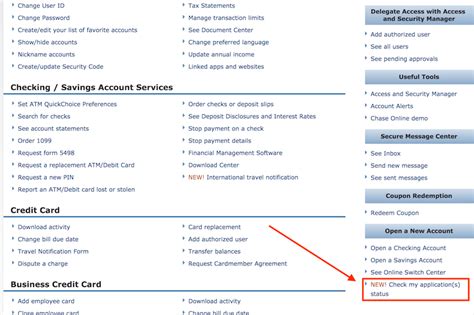 Chase Credit Card Application Status Phone Number
