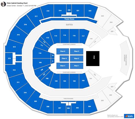 Chase Center seating charts for all events including concert. Section 207. Seating charts for Golden State Warriors.. 