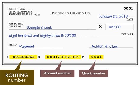 The routing number # 074000010 is assigned to JPMORGAN CHASE. Routing Number: 074000010: Institution Name: JPMORGAN CHASE : Office Type: Main office: Delivery Address: 2ND FLOOR, TAMPA, FL - 33610 Telephone: 800-677-7477: Servicing FRB Number: 071000301 Servicing Fed's main office routing number: Record Type Code: 1