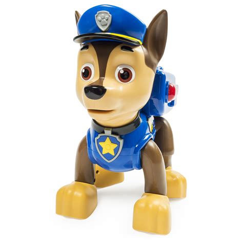 Chase toys. MOTION-ACTIVATED PLUSH TOY PAWS: Super soft Chase Hero Paws feature paw print details and look just like Chase’s! Move your hands to hear sounds and phrases straight from PAW Patrol: The Movie! 10 SOUNDS AND PHRASES: Sound effects and phrases bring the excitement of PAW Patrol: The Movie to life! Wearing a paw on … 
