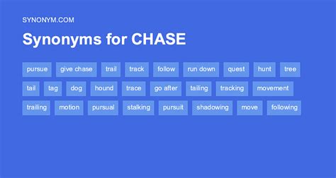 Chasing Synonyms & Antonyms Synonyms.com