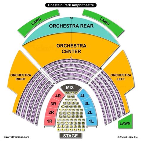 Concert with Tables & Pit seating chart at Cadence Bank Amphitheatre at Chastain Park. View Concert with Tables & Pit seating chart with seat views and seat numbers for the tickets you would like to buy with our interactive seat map.. 
