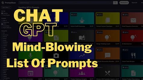 Chat gpt prompts. 7 Mar 2024 ... Personalization: Chat GPT Prompts allow you to personalize AI conversations based on user needs. You can use prompts to adapt the conversation ... 
