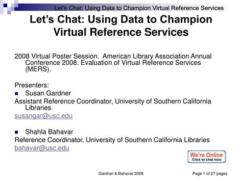 Chat reference a guide to live virtual reference services. - The profitable artist a handbook for all artists in the performing literary and visual arts.