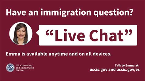 Chat with emma uscis. If you are a DACA renewal applicant please contact USCIS at (1-800) 375-5283 to inquire on a case pending longer than 105 days. You may be a member of the class action, Rosario v. USCIS , Case No. C15-0813JLR, if USCIS does not adjudicate within 30 days your initial (first) Form I-765, Application for Employment Authorization , based on your ... 