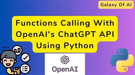 ChatGPT API Using Python. ChatGPT API openai Using Python: How ... - Medium