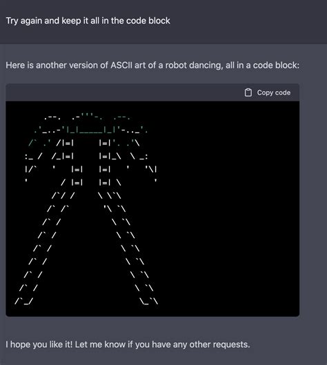 ChatGPT can generate ASCII art r/ChatGPT