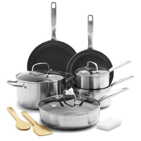 Chatham cookware. product details. From breakfast to dinner, this GreenPan nonstick cookware set has you covered. PRODUCT FEATURES. Durable, hard-anodized construction for maximum … 