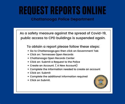 Chattanooga police department incident reports.  2.  REQUESTING REPORTS ONL...
