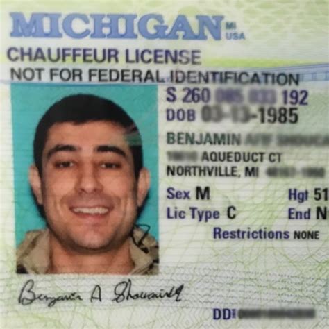 Chapter 1: Your Driver’s License Michigan licenses, designato