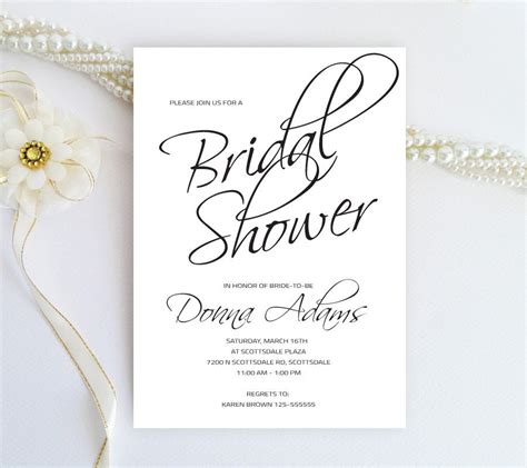 Cheap Bridal Shower Invitations Printable