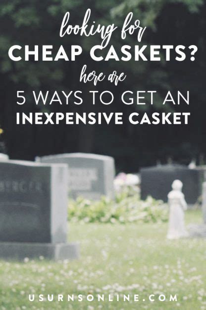 Cheap Caskets: 5 Ways to Get an Inexpensive Casket