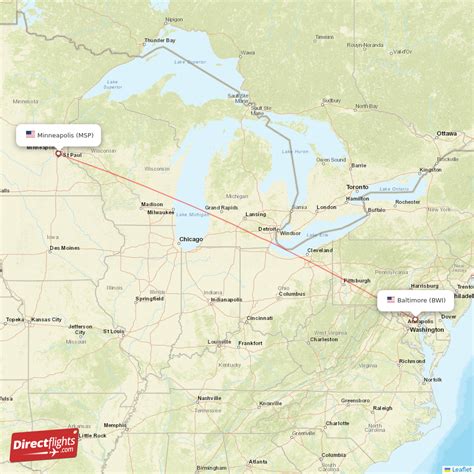 Cheap Flights from Baltimore (BWI) to Minneapolis (MSP)