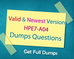 Cheap HPE7-A04 Dumps