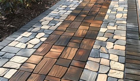 Cheap alternative to pavers.  This article explores various creative materials li...