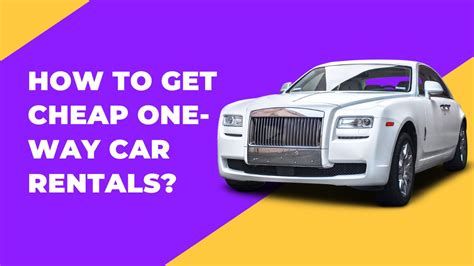 Cheap car rentals one way. - One-way rental is a service that we have launched for customers who want to move from point A to B, but do not need to return to point A. The possibility of ... 
