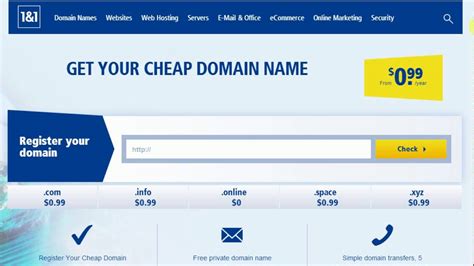 Cheap domain registration and hosting. Register your domain with IONOS and get email, SSL certificate, and domain privacy included. Choose from various domain extensions and hosting plans to suit your needs. 