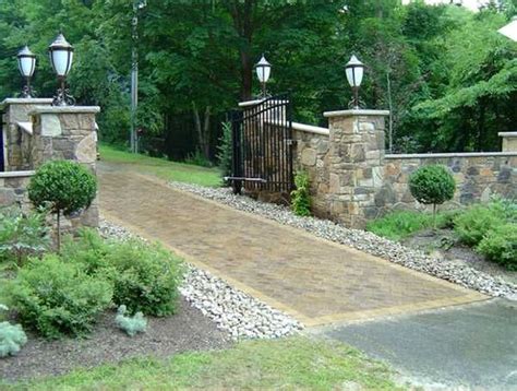 6 Cheap Gravel Driveway Ideas For You to Try - Today's Homeowner. First impression lasts, they say. And in your house, the first thing people see, and notice is your driveway. Building a driveway with impressive design ... Driveway Entrance Landscaping. Backyard Landscaping. Driveway Design. 12 European Country Side and Provencal Gardens |.