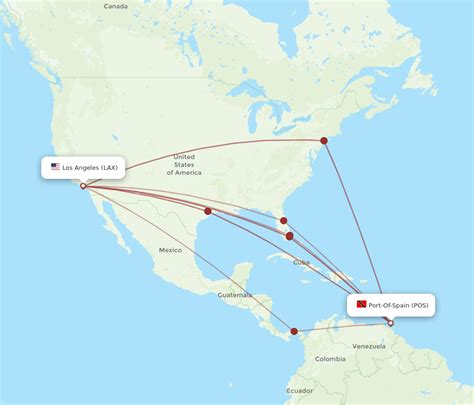 Cheap flights from Port of Spain (POS) to Los Angeles (LAX)