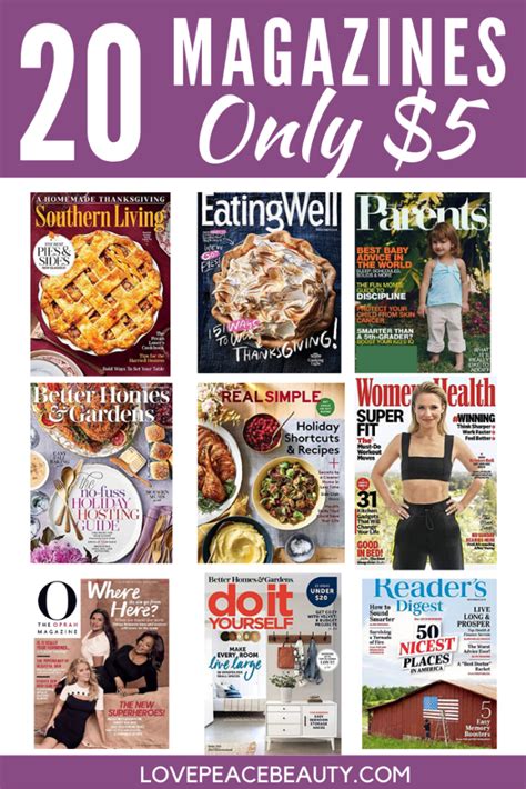 Cheap magazine subscriptions. Browse and subscribe to magazines in different categories, such as home and garden, cooking and food, health and fitness, and more. Some magazines are … 