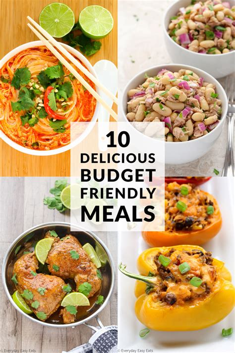 Cheap meals on a budget. A complete meal-prepped and stocked refrigerator means virtually every meal of the day is ready to eat. You save money and still get the nutrition you need for muscle gain. Sample meals might include: Meal 1: Chicken breast, ½ cup brown or white rice, 1 cup green vegetable, flax oil. 