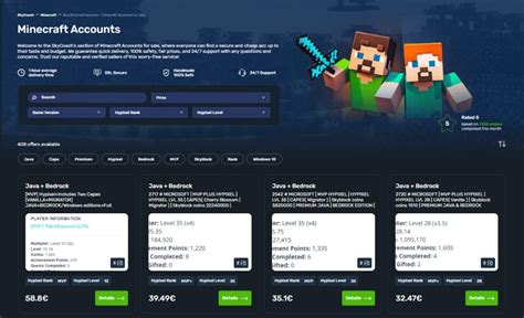 Cheap minecraft accounts java.  Safe, Cheap, and 24/7 Service.  Great deals on Stea...
