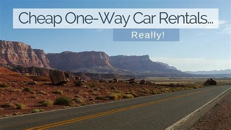 Cheap one way car rentals. Feb 26, 2012 ... Try a web site like http://www.carhire3000.com Their deal with the US car rental sites usually avoids a big one way drop fee. California Hotels ... 