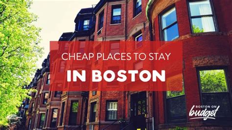 Cheap places to stay in boston. It gets even better when you see that there are $1 deals available to four of the most popular destinations on the list, including New York City. That’s right, you can travel from Boston to New York for dirt cheap and save your cash for what’s more important – having a good time! For less than $20, you can travel to so many New England ... 