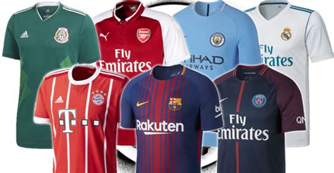 Cheap soccer jerseys. Browse jerseys, hats, T-shirts and more in sizes and styles for men, women and kids. Deck out your whole clan in matching gear and cheer your team to victory with high-quality merchandise for soccer fans. To ensure you look your best on the pitch, check out the full collection of International Club Soccer jerseys and gear at DICK'S Sporting Goods. 