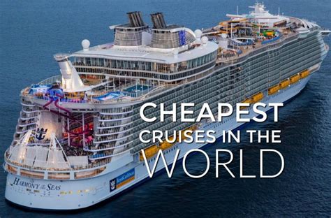Cheapest cruise. 1st May 2024 to 1st May 2025. No results. Monday - Saturday. 9am - 9pm. Sunday. 10am - 8pm. Get all the best 2024 cruise deals right here. With a wide variety of itineraries and destinations to choose from, there's a cruise out there for everyone. 