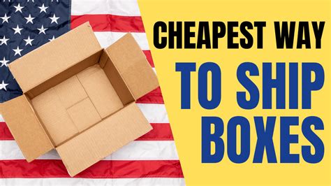 Cheapest way to ship a box. USPS Retail Ground shipping service is a reliable and economical way to ship boxes in two to eight business days. Prices start at $8.50 at a Post Office. For any media or books, use Media Mail, a service for shipping media and educational materials. Prices start at $3.19 at a Post Office. 
