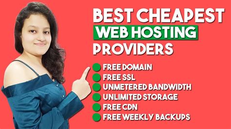 Cheapest web hosts. FreeHosting is hands down the best free web hosting provider for large websites with lots of material i.e. high-quality images, videos, animations, web applications, etc. This is because it comes ... 